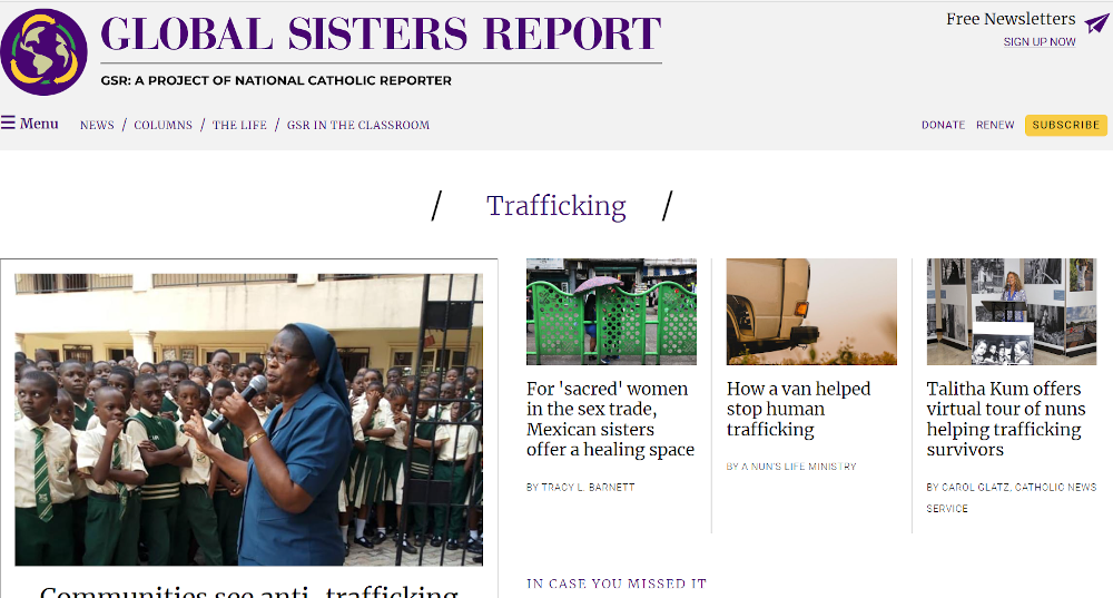 Prayer Information Action To Help Stop Human Trafficking Global Sisters Report